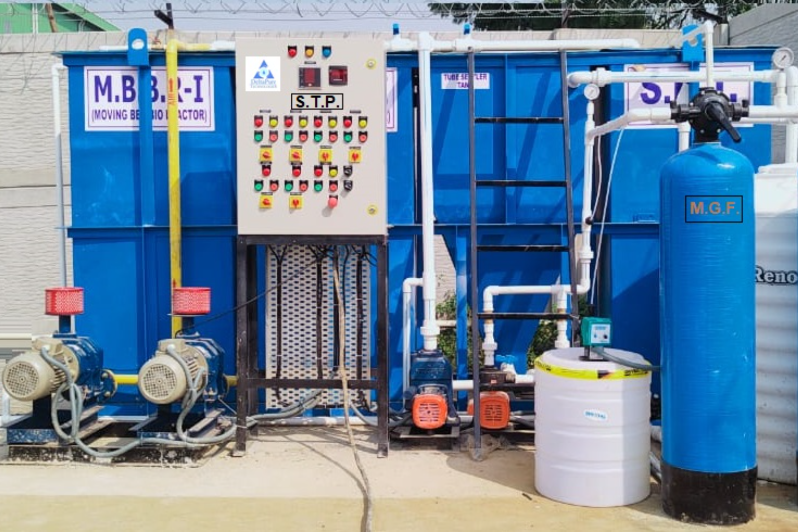 Typical Sewage Treatment Plant – Equipment with Installation